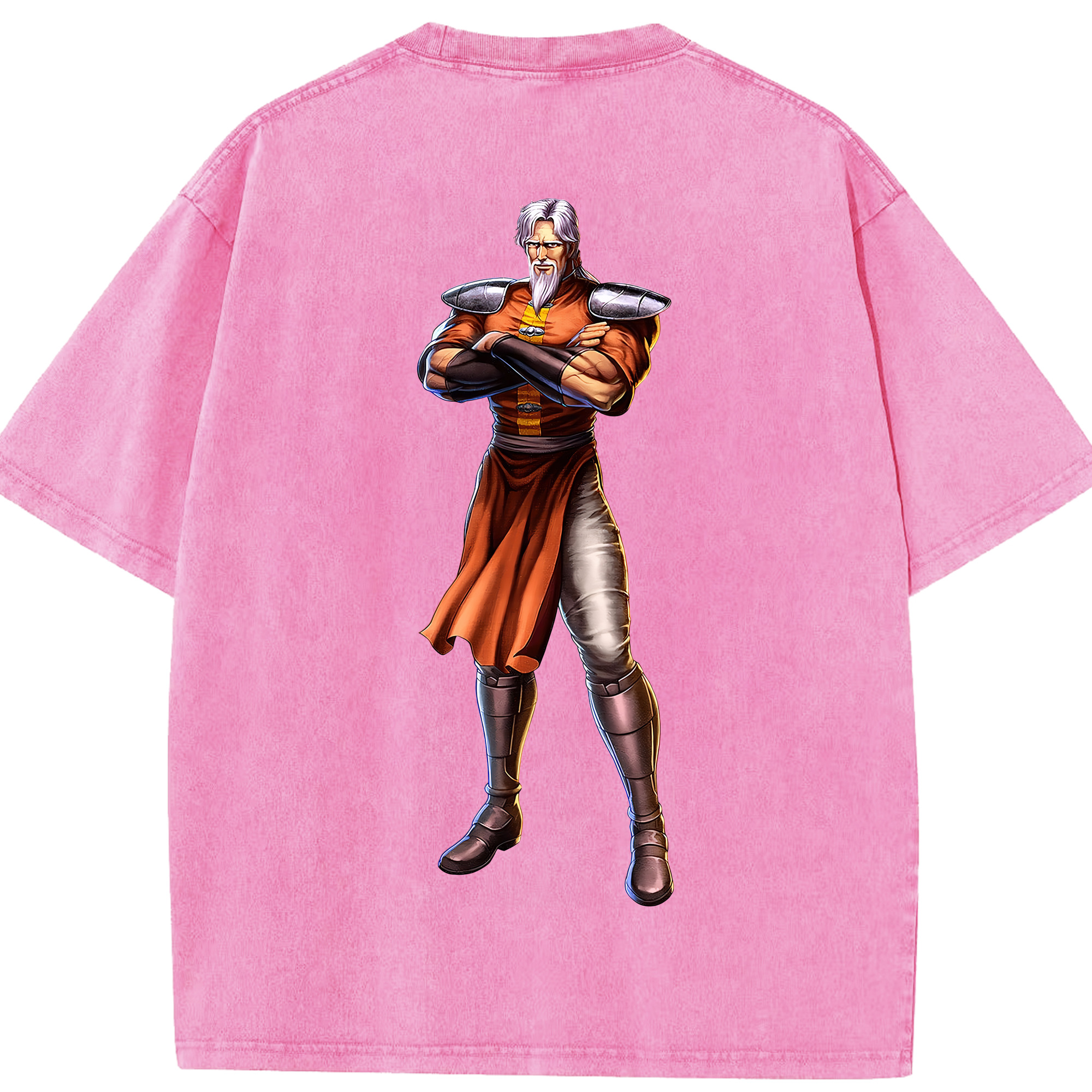 （画像用） 北斗の拳 Fist of the North Star 綿100% ヴィンテージ風 半袖Tシャツ（背面プリント）